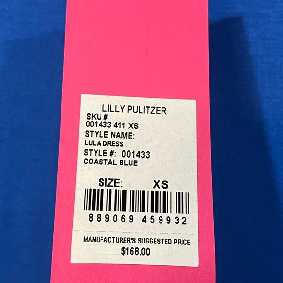 NWT Lilly Pulitzer Lula Dress Coastal Blue - Picture 3 of 6
